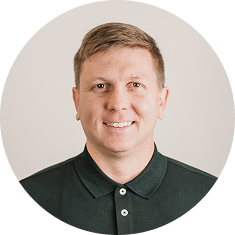 Circular UI design element for website styling